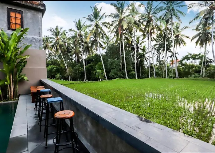 Harmony House R4 - Rice Field View, 2 Min Center - Shared Pool Guest house 3*