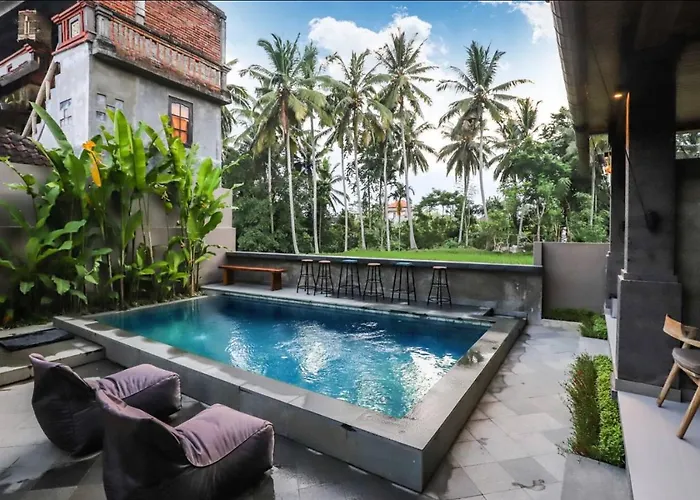 Harmony House R4 - Rice Field View, 2 Min Center - Shared Pool 3* Ubud (Bali)